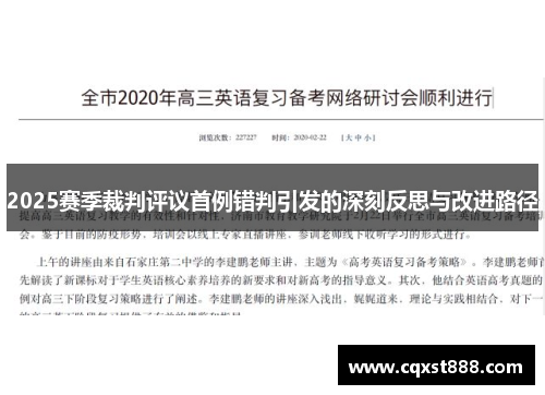 2025赛季裁判评议首例错判引发的深刻反思与改进路径